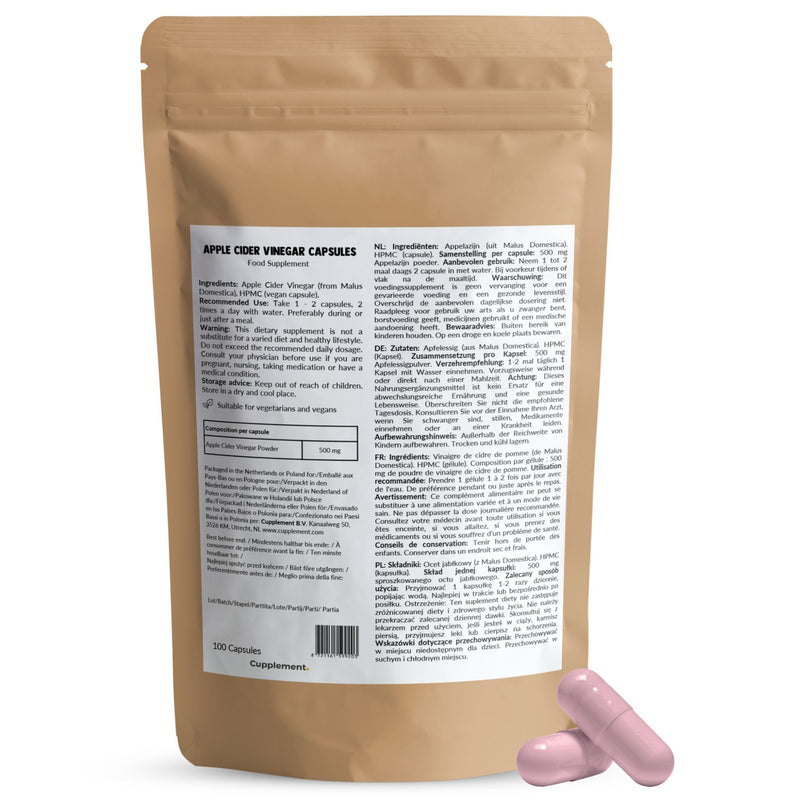 Apple Cider Vinegar Capsules 500 mg