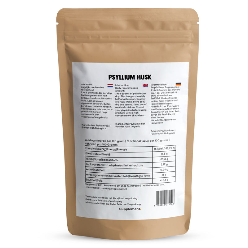 Flohsamenfaserkapseln 500 mg BIO