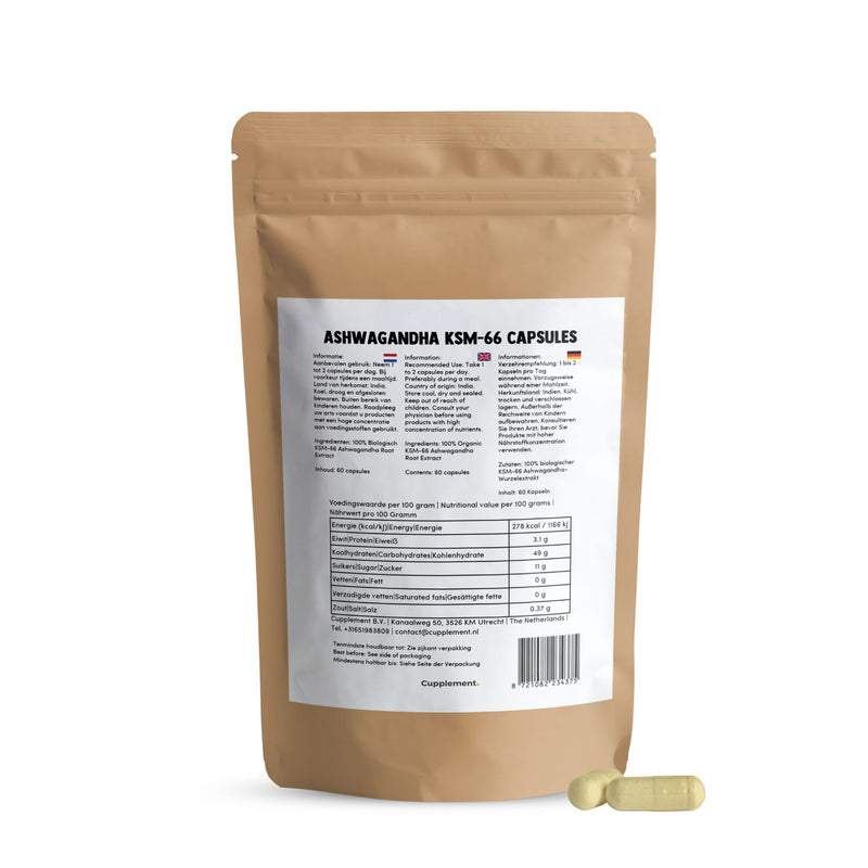 Ashwagandha KSM-66 Kapseln 500 mg BIO