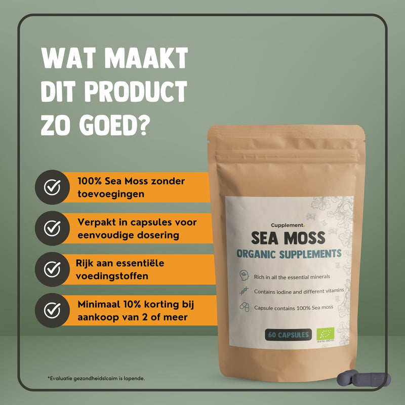 Sea Moss Capsules 500 mg Organic
