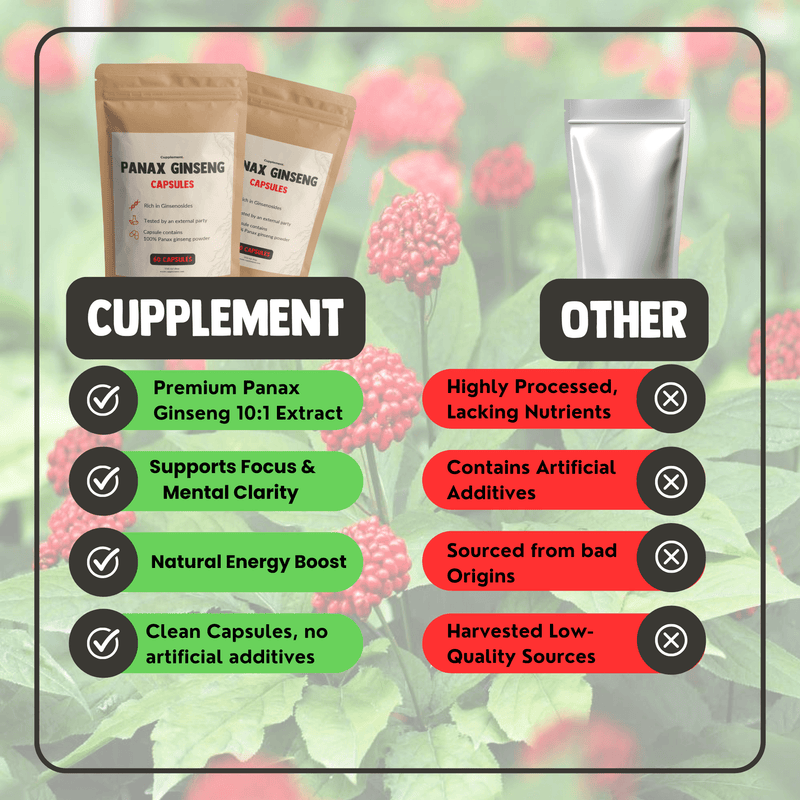 Panax Ginseng Extract Capsules 500mg