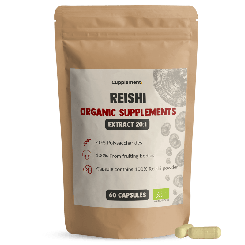 Reishi Extract Capsules Organic Cupplement Superfood Supplement