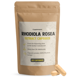 Rhodiola Rosea Extract Capsules Cupplement Superfood Supplement