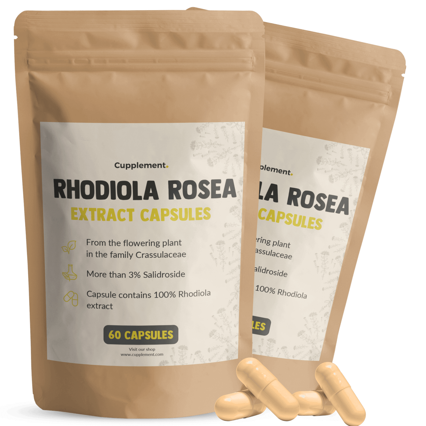 Rhodiola rosea capsules extract capsules superfood