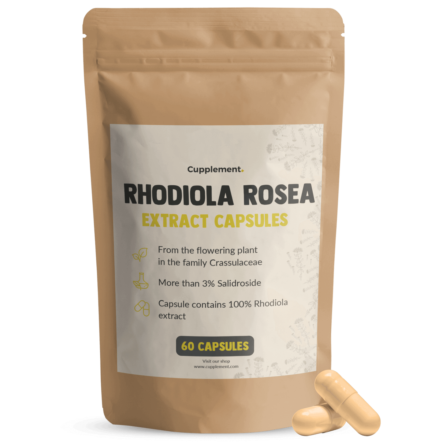 Rhodiola Rosea Extract capsules powder superfood