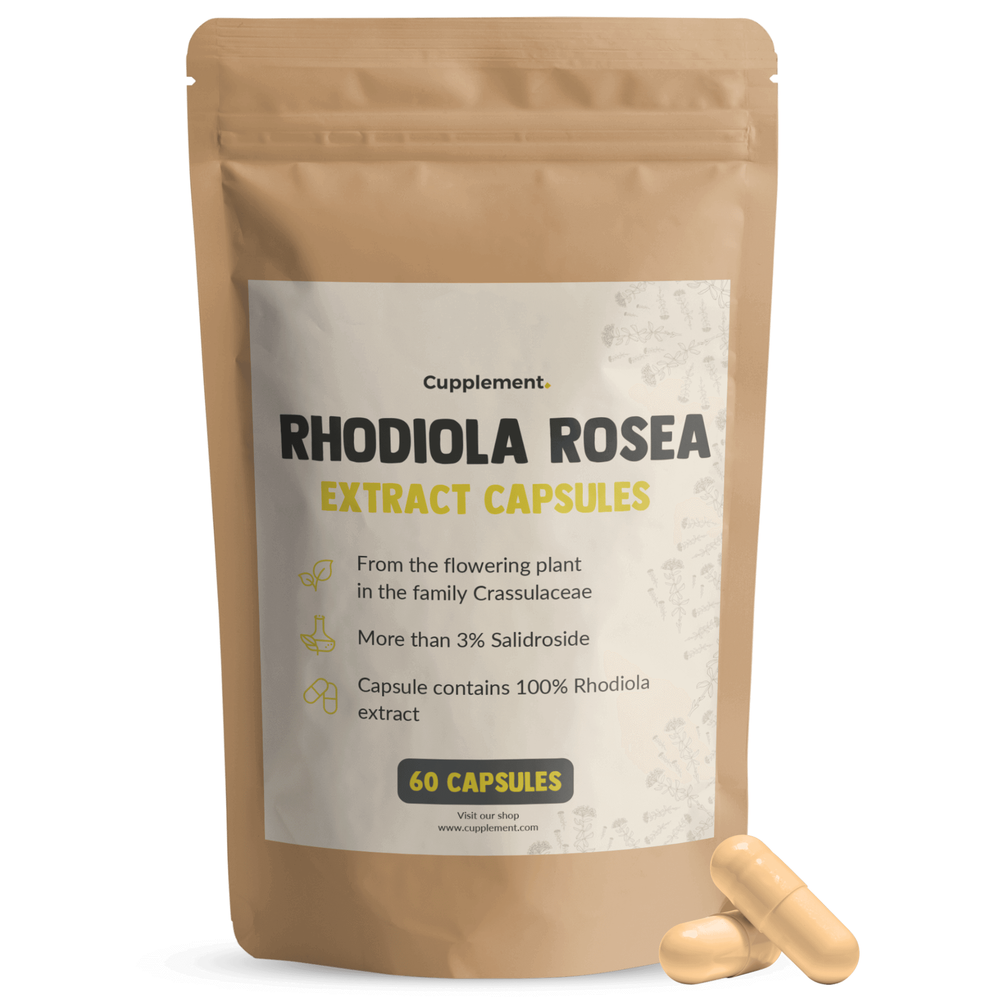 Rhodiola Rosea Extract capsules powder superfood