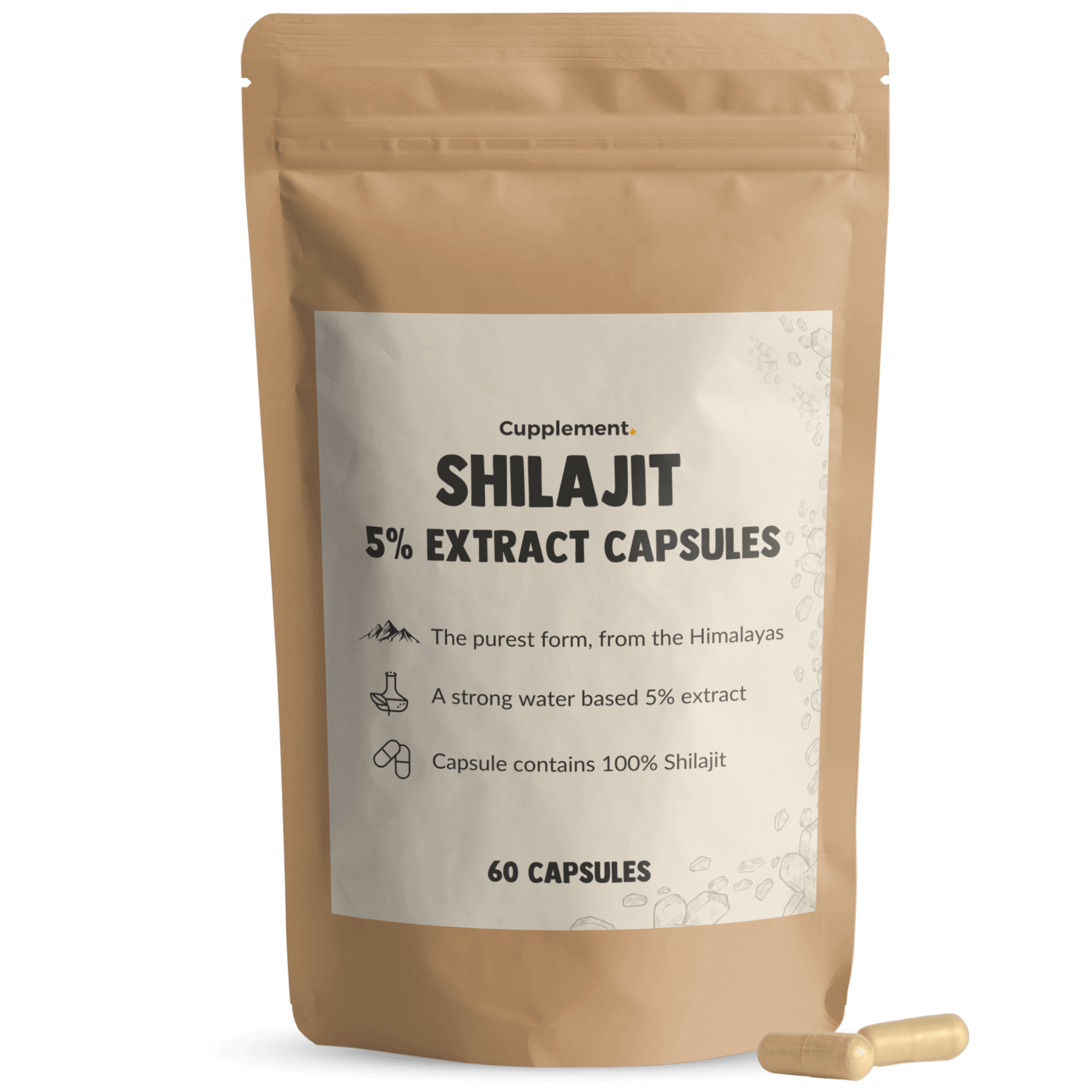 Shilajit Capsules Cupplement Superfood Supplement