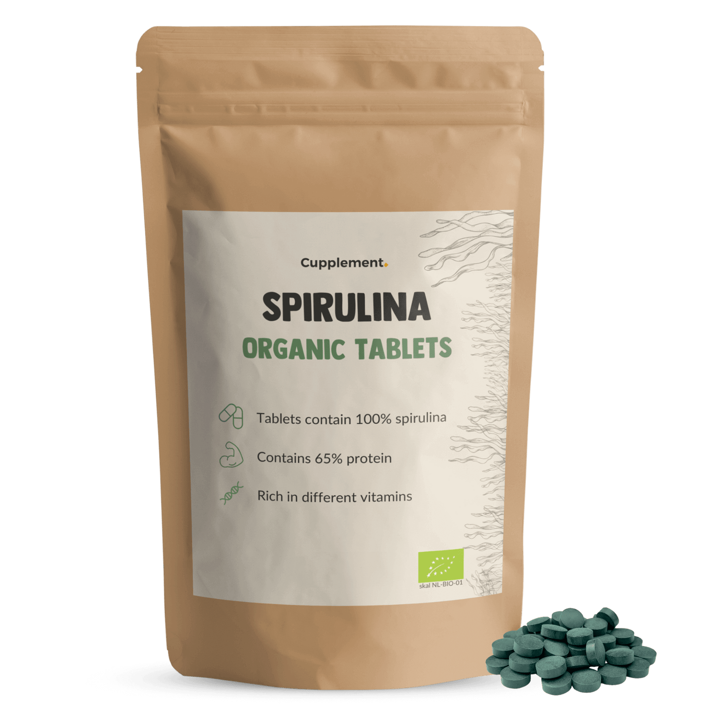 Spirulina Tablets organic Cupplement Superfood Supplement