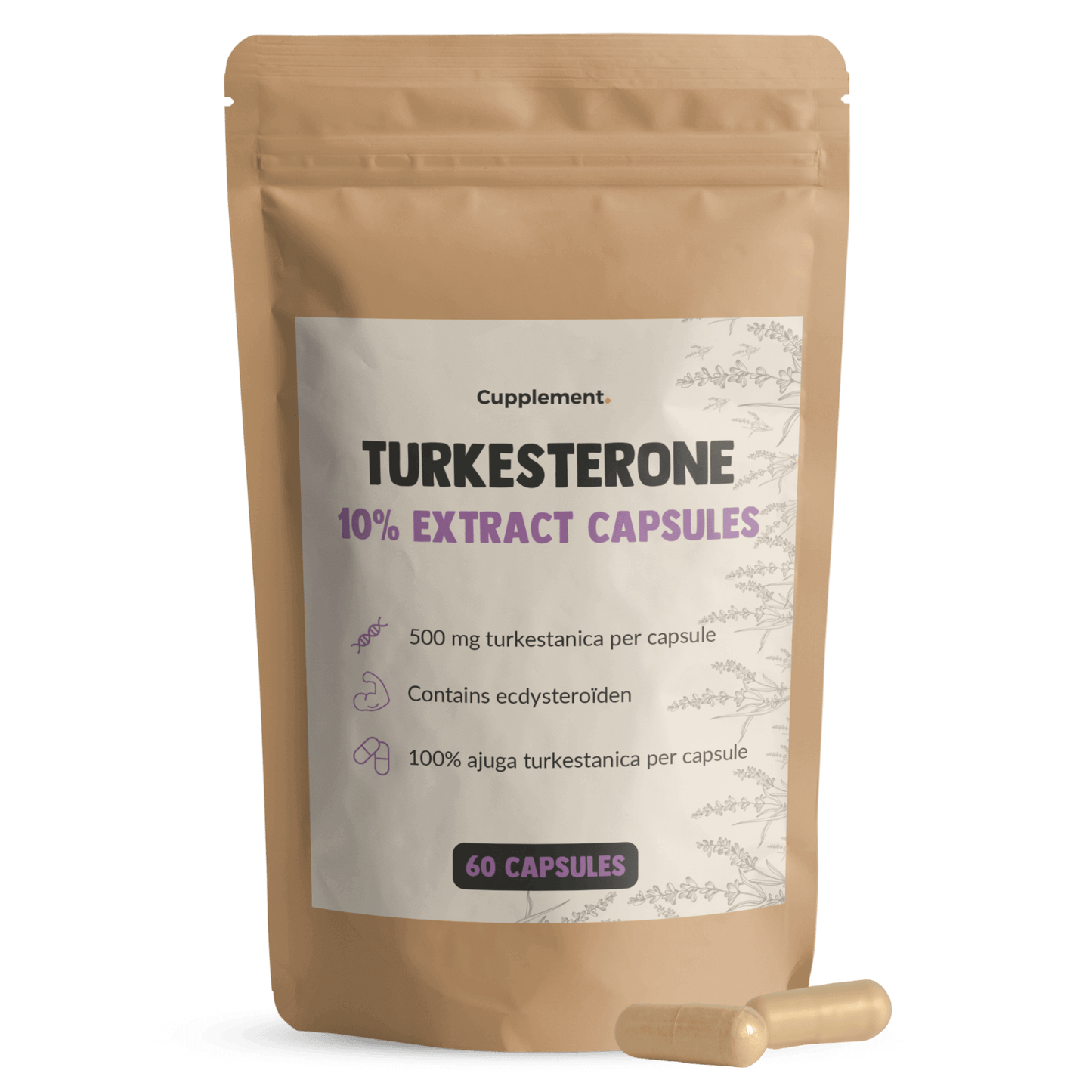 Turkesterone Capsules Cupplement Superfood Supplement