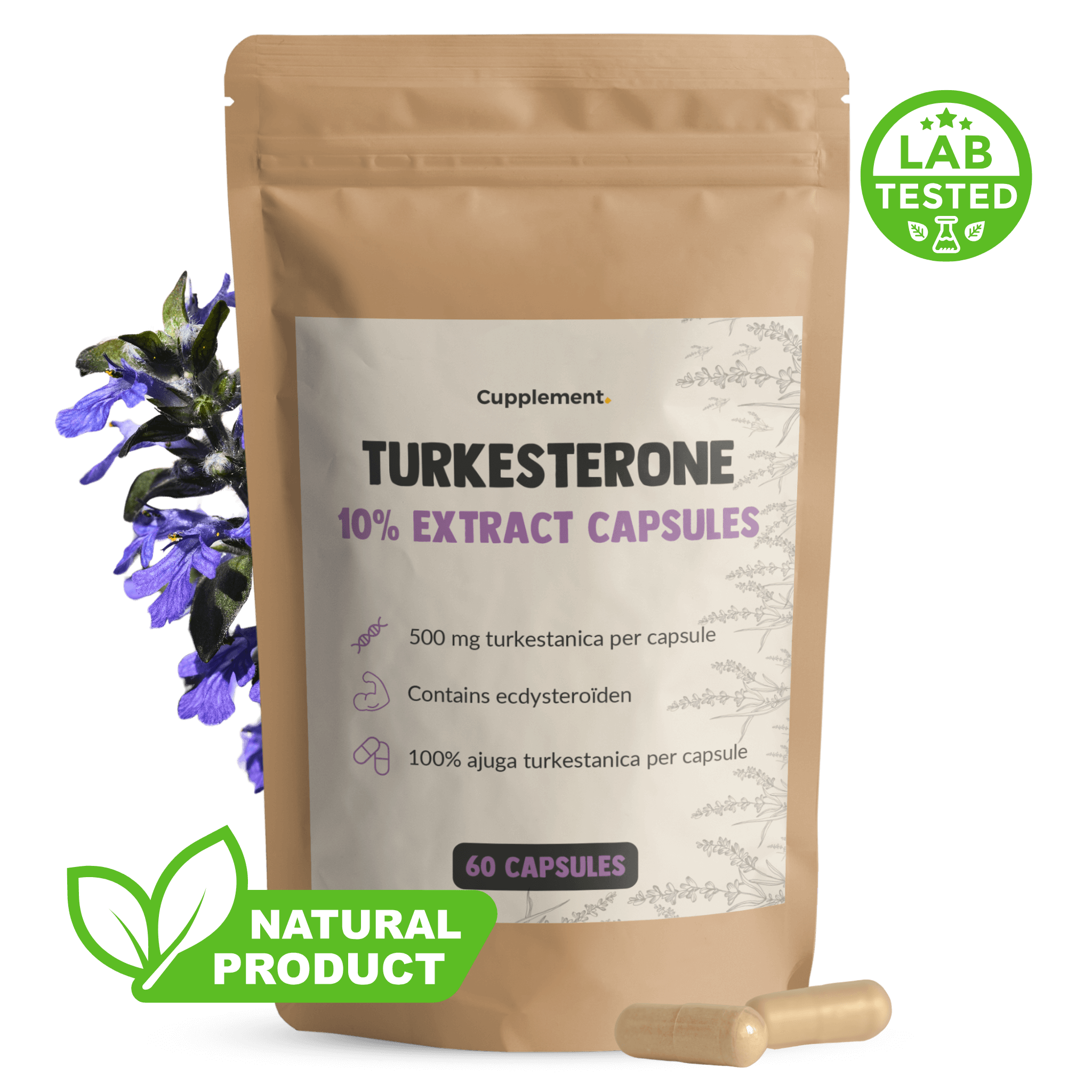 Turkesterone Capsules 500 mg