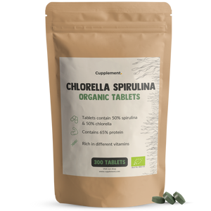 Spirulina Chlorella Tablets 500 mg Organic