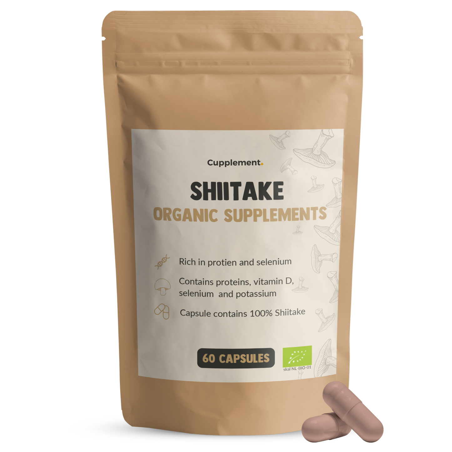 Gélules Shiitake 500 mg Biologique