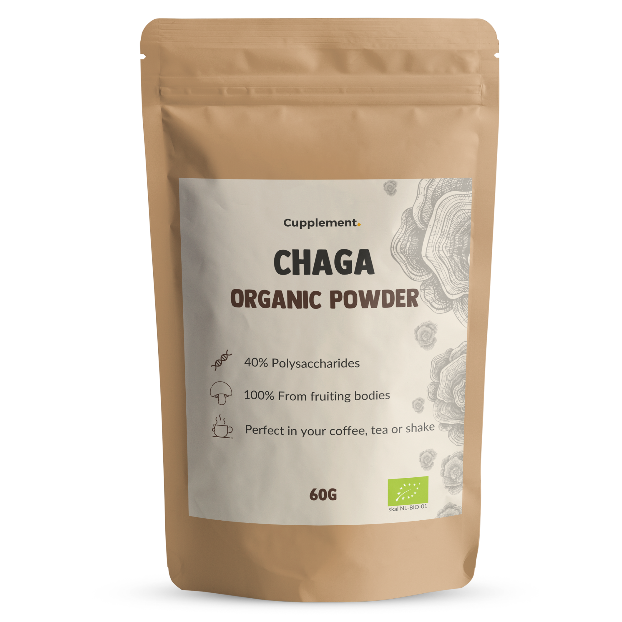 Chaga-Pilz-Pulver Bio